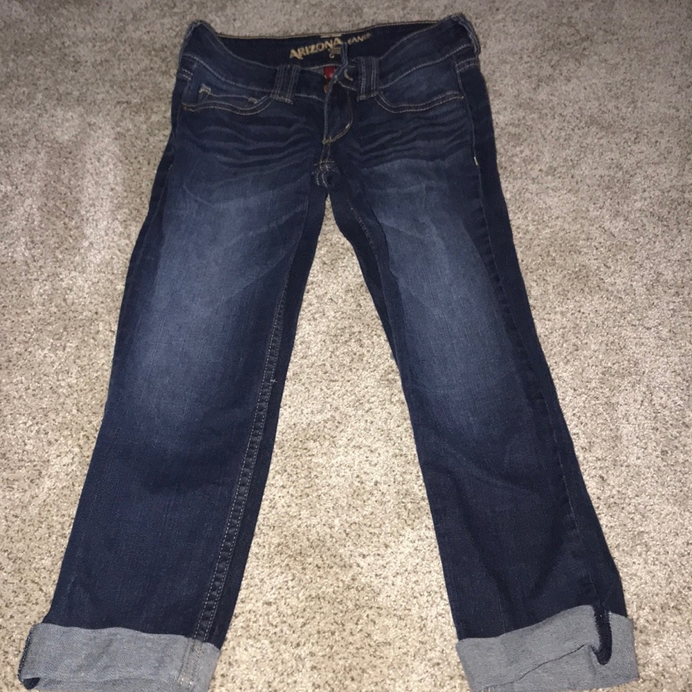 Blue jean capris